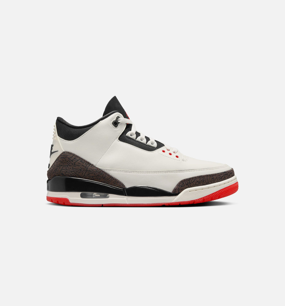 Air Jordan 3 Retro Sail and University Red Men's Lifestyle Shoe – Sail / Black / University Red / Pale Ivory