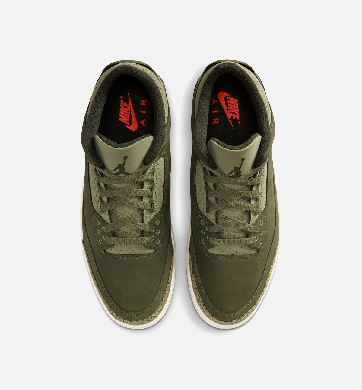 Air Jordan 3 Retro Medium Olive Men's Lifestyle Shoe – Medium Olive / Sequoia / Neutral Olive / Sail / Total Crimson