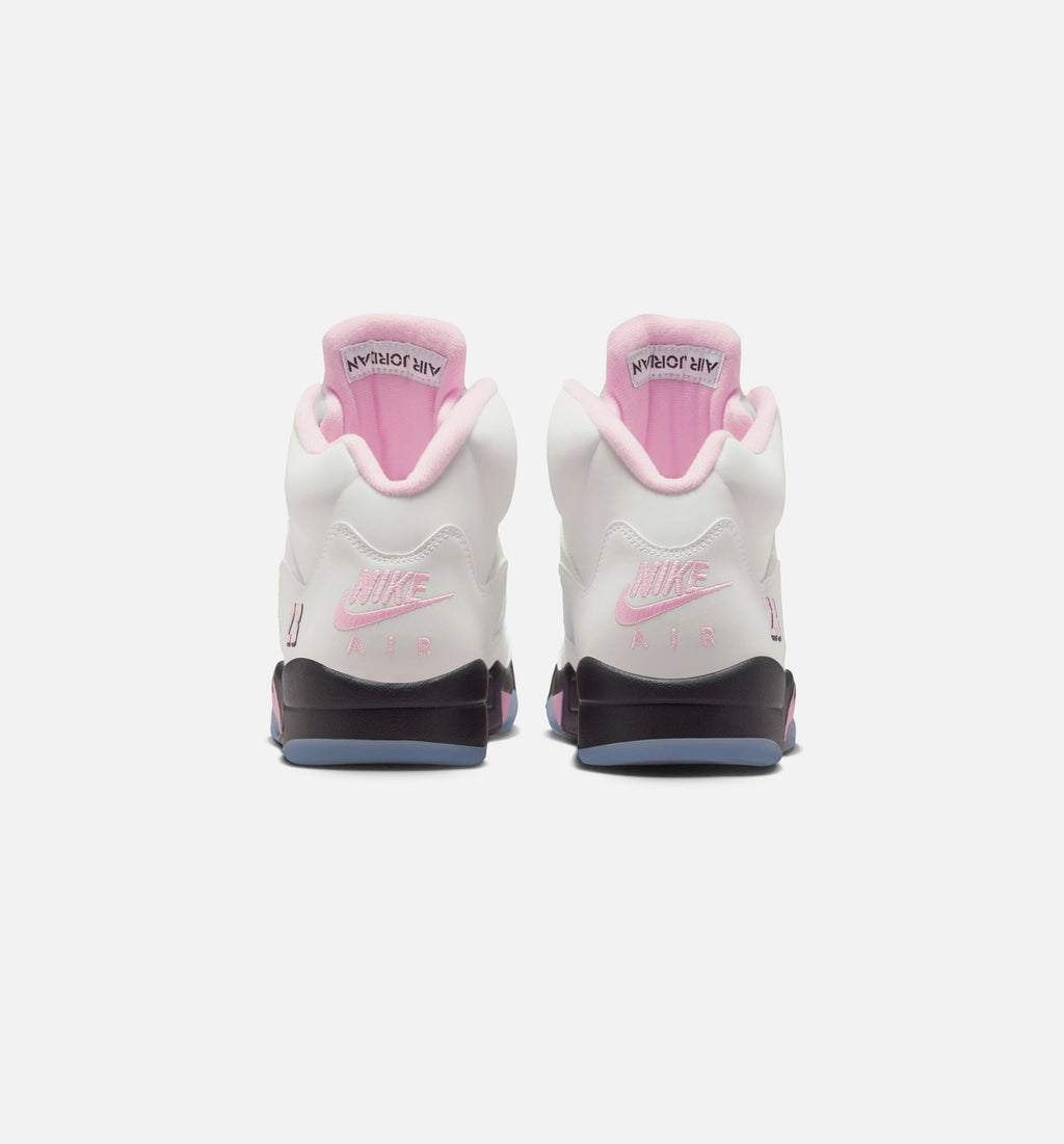 Air Jordan 5 Retro Medium Soft Pink Men's Lifestyle Shoe – White / Soft Pink / Black