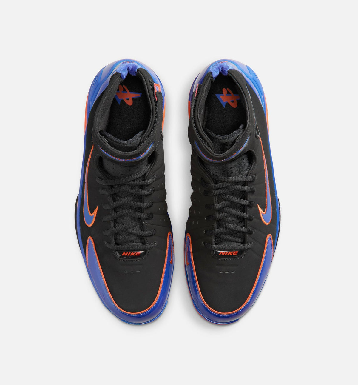 Nike Air Zoom Huarache 2K4 Penny Hardaway Men's Basketball Shoe – Black / Varsity Royal / Safety Orange