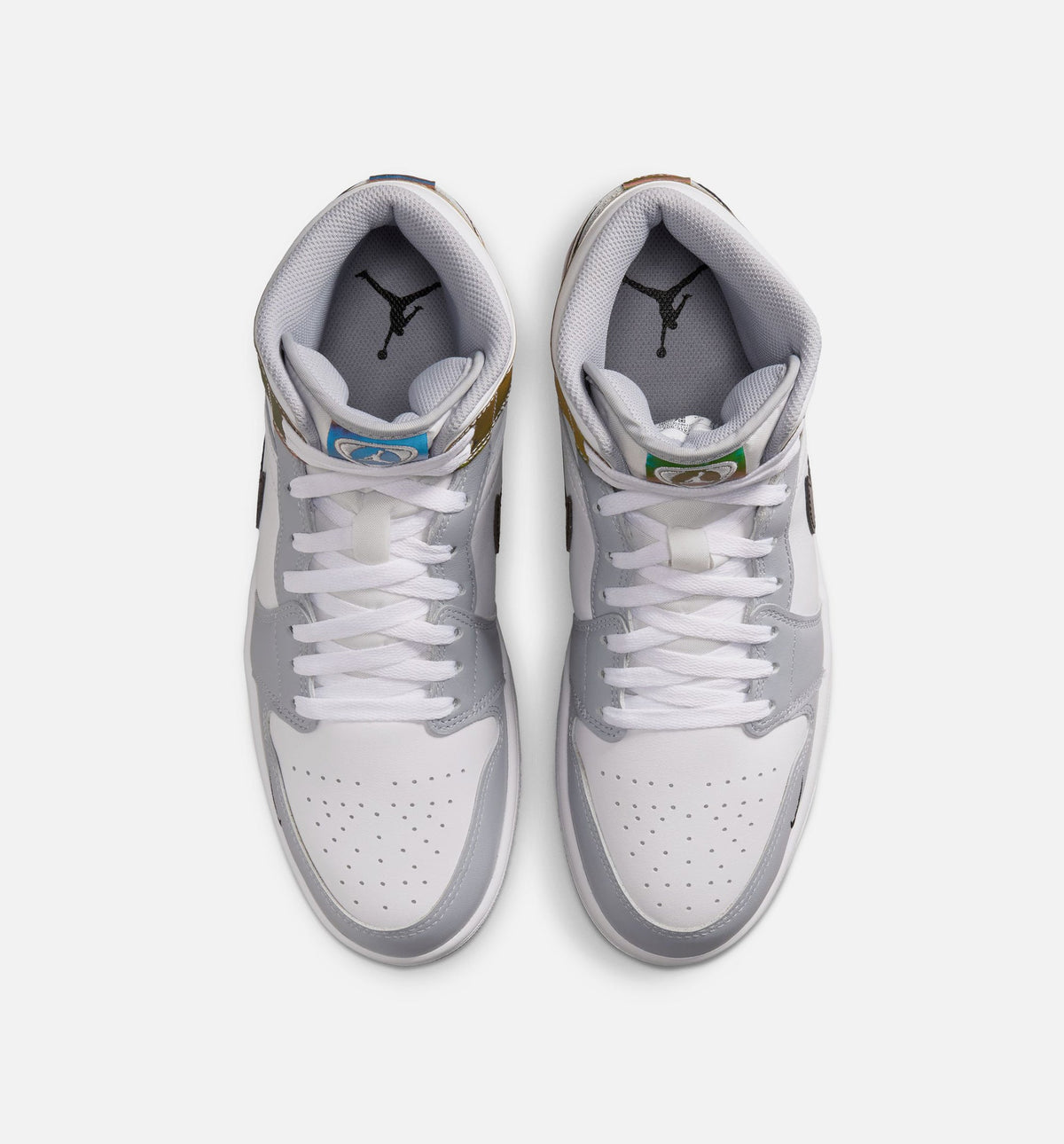 Air Jordan 1 Mid SE Men's Lifestyle Shoe – Black / White / Wolf Grey