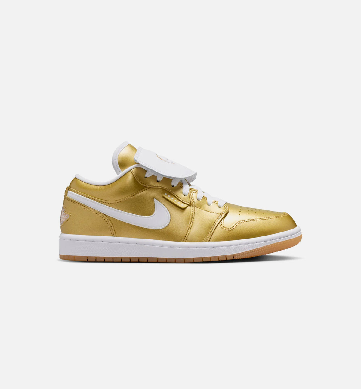 Air Jordan 1 Low Women's Lifestyle Shoe – Gold / White / Gum Yellow