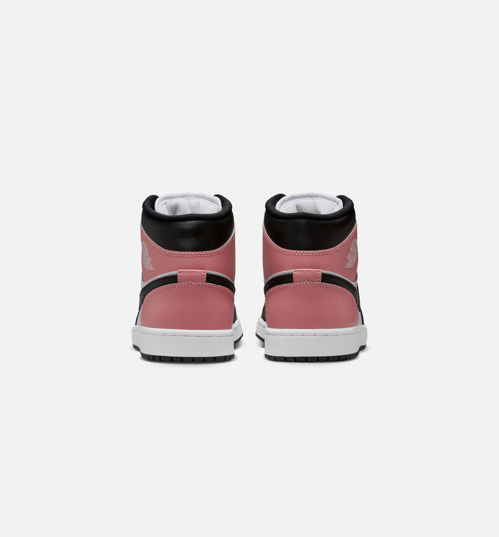 Air Jordan 1 Mid Men's Lifestyle Shoe – White / Rust Pink / Black