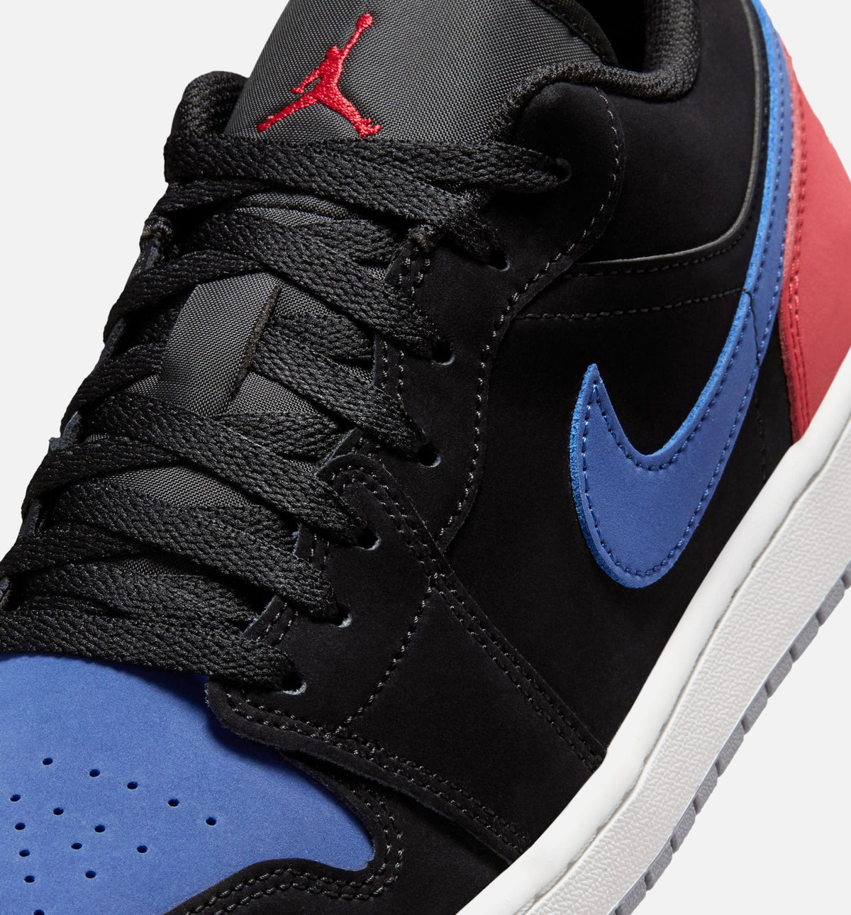 Air Jordan 1 Low Men's Lifestyle Shoe - Black/Summit White/True Blue/Varsity Red