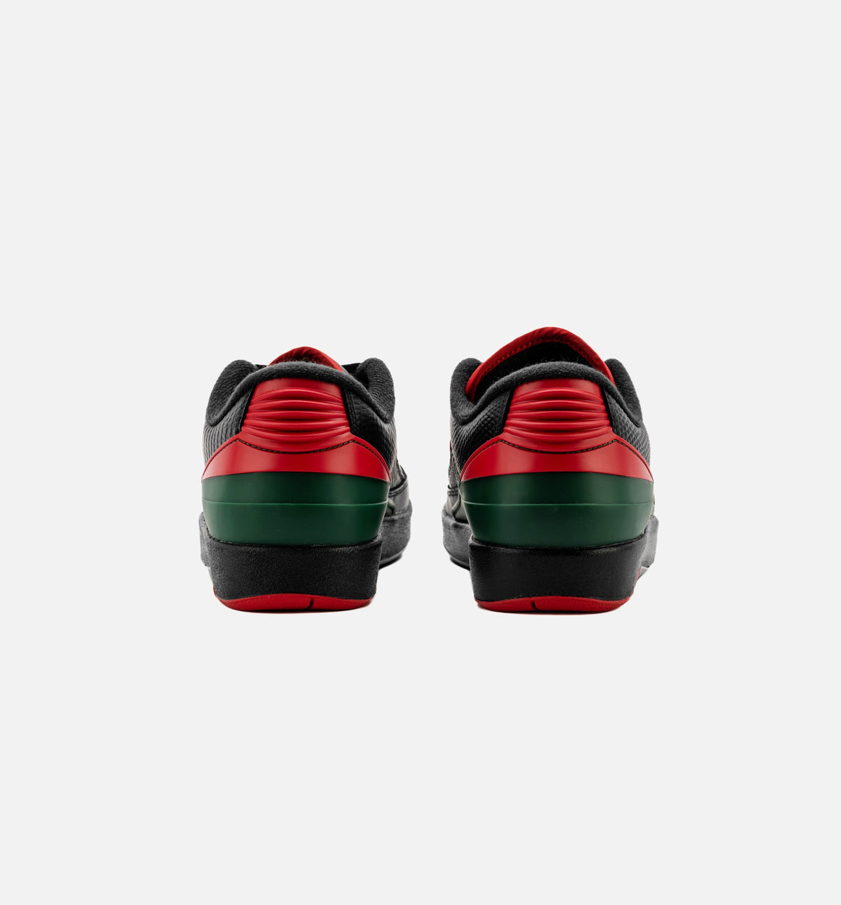 Air Jordan 2 Retro Low Christmas Grade School Lifestyle Shoe – Black / Fire Red / Cement Grey